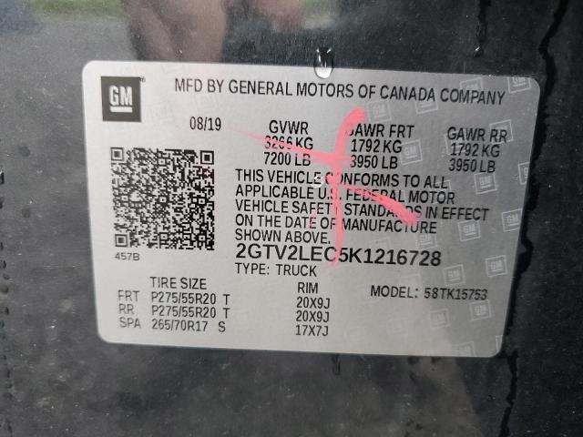 2GTV2LEC5K1216728 GMC Sierra Limited K1500