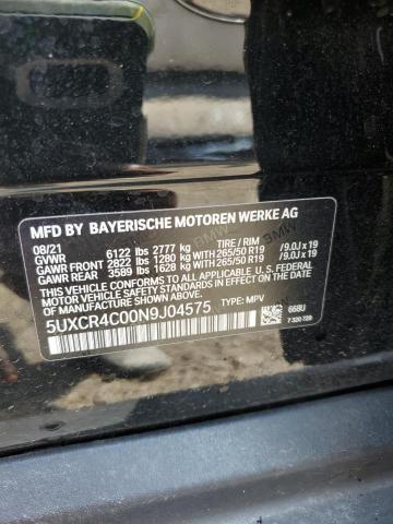 5UXCR4C00N9J04575 BMW X5 Sdrive 40i