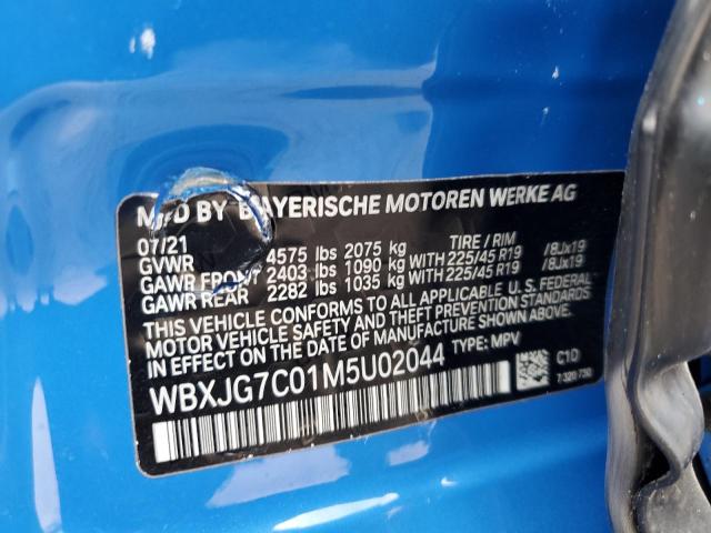 WBXJG7C01M5U02044 BMW X1 Sdrive28i