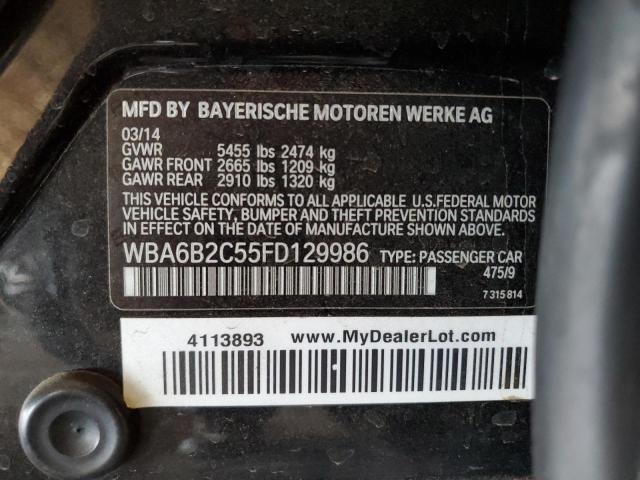 WBA6B2C55FD129986 BMW 650 I Gran Coupe