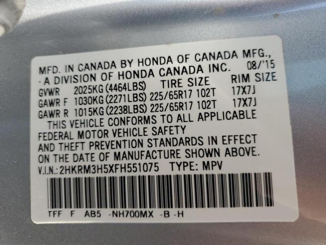 2HKRM3H5XFH551075 Honda CR-V EX