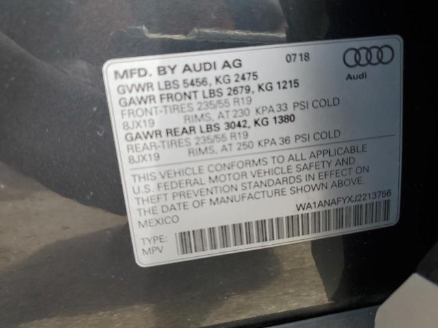 WA1ANAFYXJ2213756 Audi Q5 PREMIUM