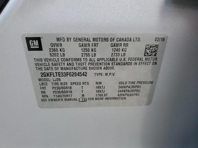 2GKFLTE33F6284542 GMC Terrain Slt