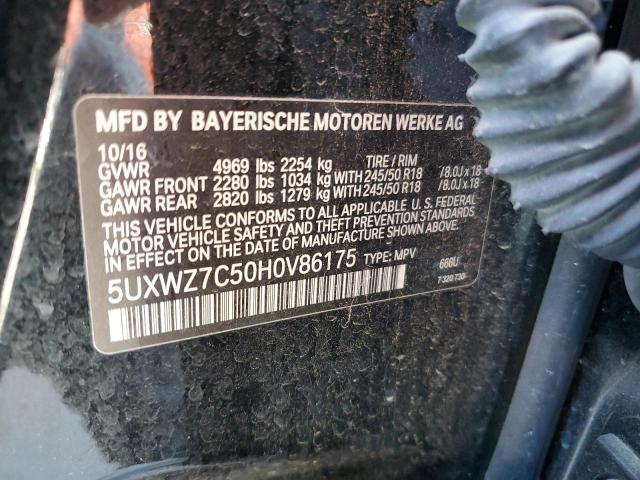 5UXWZ7C50H0V86175 BMW X3 Sdrive28i