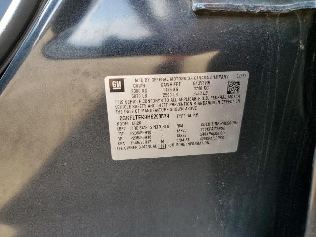 2GKFLTEK9H6290579 GMC Terrain Sle