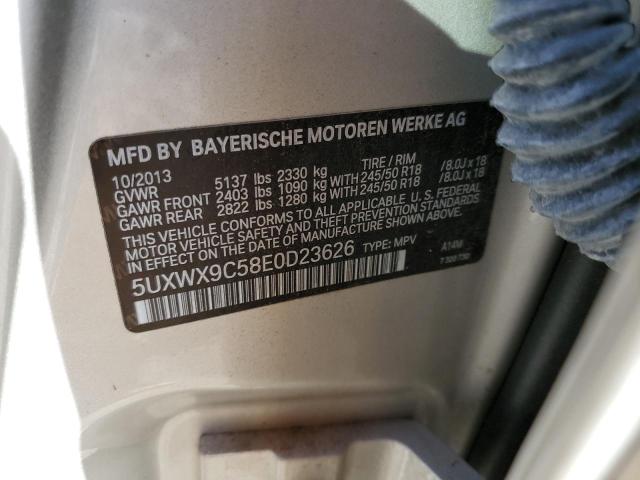 5UXWX9C58E0D23626 BMW X3 Xdrive28i