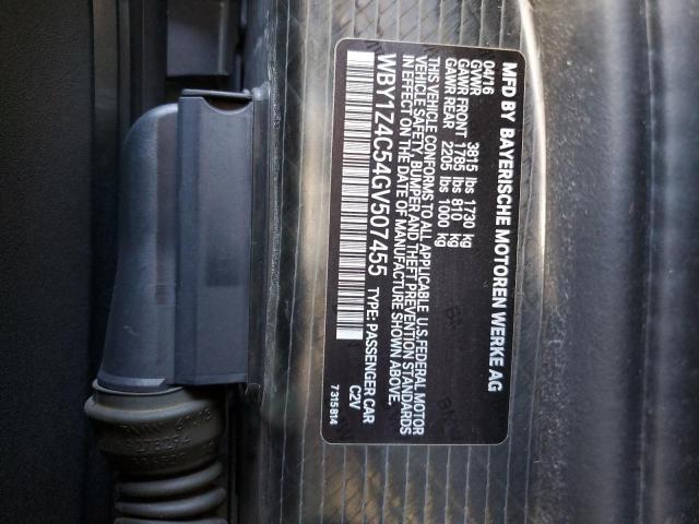 WBY1Z4C54GV507455 BMW I3 REX