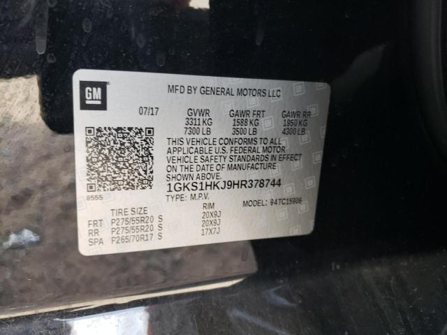 1GKS1HKJ9HR378744 GMC YUKON XL DENALI