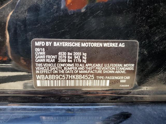 WBA8B9C57HK884525 BMW 330 I