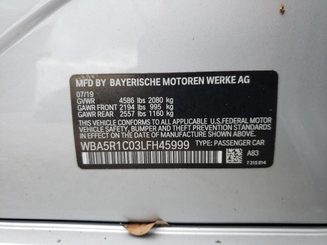 WBA5R1C03LFH45999 BMW 330I