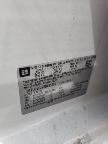 3GTU2VEJ2EG466865 GMC Sierra K1500 Slt