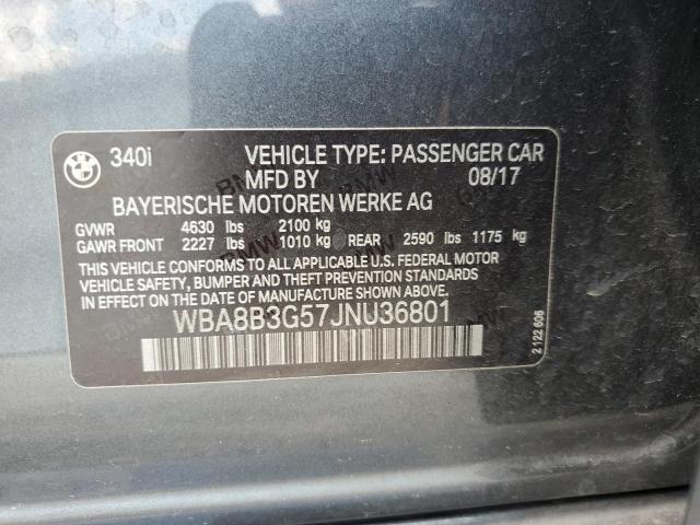 WBA8B3G57JNU36801 BMW 340 I