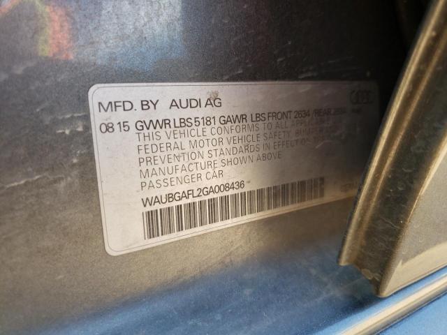 WAUBGAFL2GA008436 Audi S4 Premium Plus