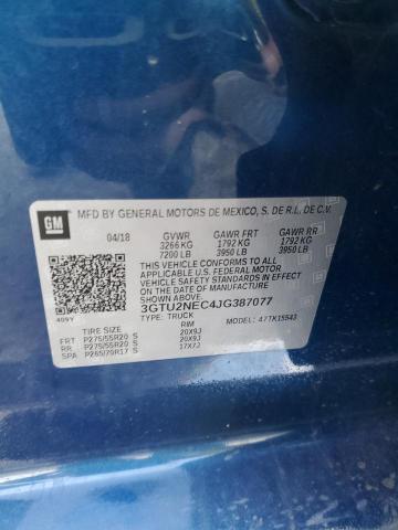 3GTU2NEC4JG387077 GMC Sierra K1500 Slt