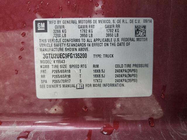 3GTU2UEC9FG135200 GMC Sierra K1500 Sle