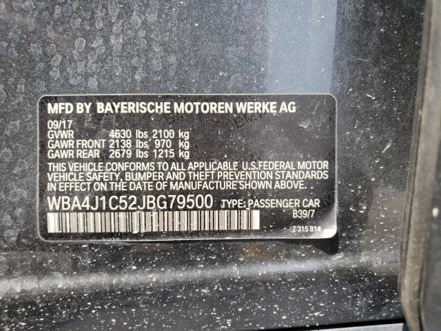 WBA4J1C52JBG79500 BMW 430i Gran Coupe