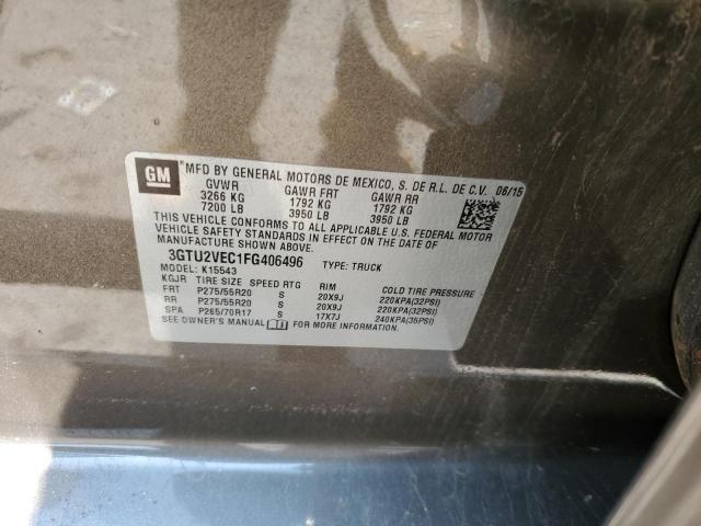 3GTU2VEC1FG406496 GMC Sierra K1500 Slt