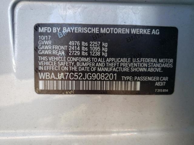 WBAJA7C52JG908201 BMW 530 XI