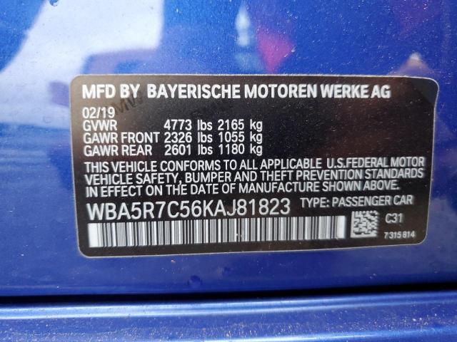 WBA5R7C56KAJ81823 BMW 330XI