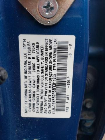 19XFB2F53FE011853 Honda Civic Lx