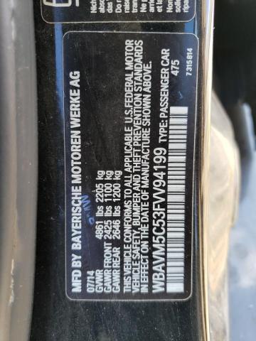 WBAVM5C53FVV94199 BMW X1 Xdrive35i