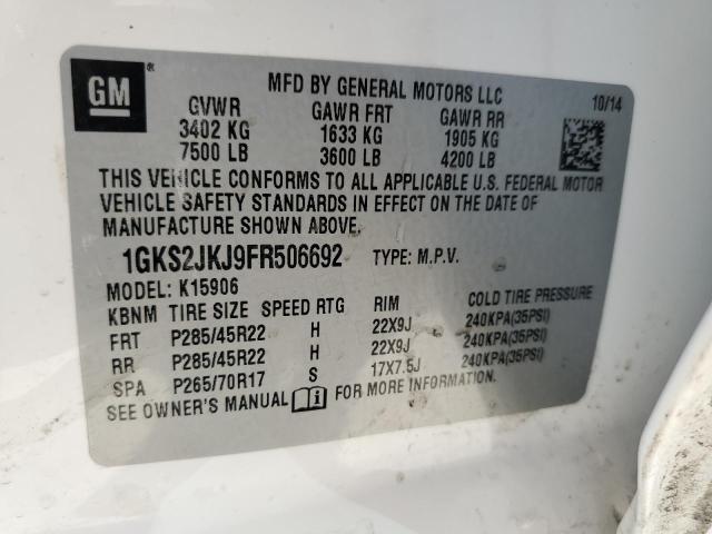 1GKS2JKJ9FR506692 GMC YUKON XL DENALI