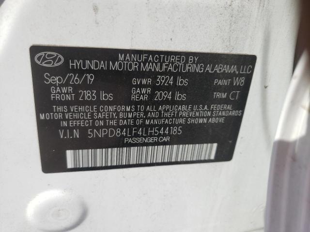 5NPD84LF4LH544185 Hyundai ELANTRA SEL