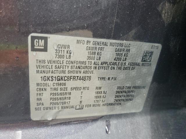 1GKS1GKC8FR744878 GMC Yukon Xl C1500 Sle