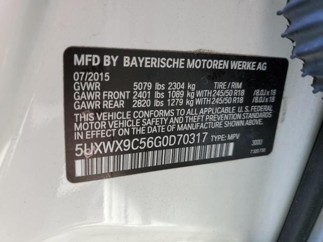 5UXWX9C56G0D70317 BMW X3 Xdrive28i