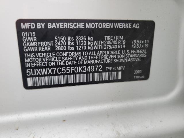 5UXWX7C55F0K34972 BMW X3 Xdrive35i