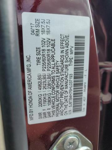 5J8TB4H76HL037193 Acura Rdx Advance