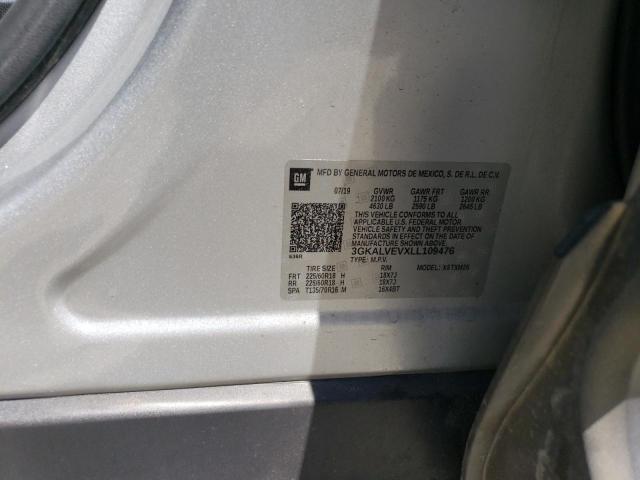 3GKALVEVXLL109476 GMC Terrain Slt