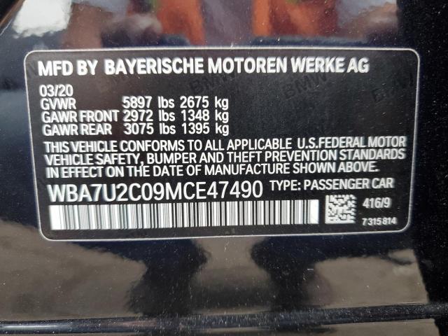 WBA7U2C09MCE47490 BMW 750 Xi