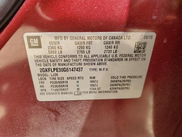 2GKFLPE30G6147437 GMC Terrain Slt