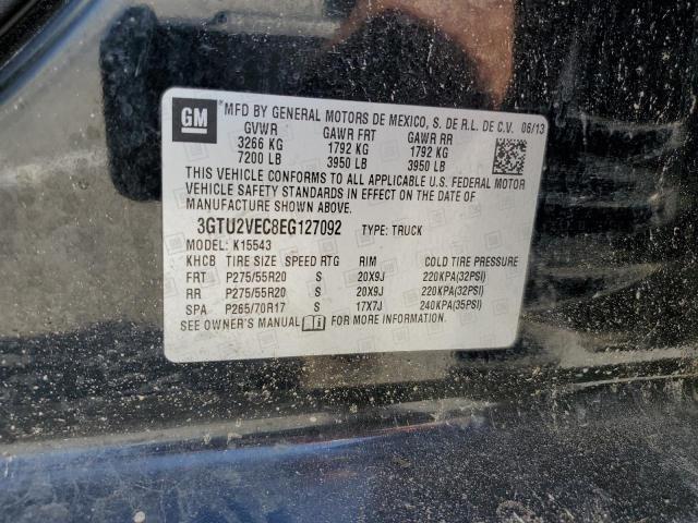 3GTU2VEC8EG127092 GMC Sierra K1500 Slt