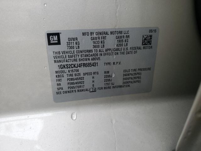 1GKS2CKJ4FR685431 GMC YUKON DENALI