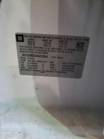 3GTU2MEC6HG220384 GMC Sierra K1500 Sle