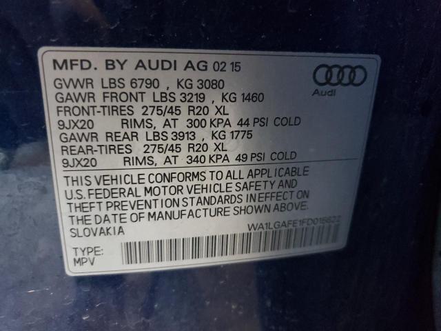WA1LGAFE1FD015622 Audi Q7 Premium Plus