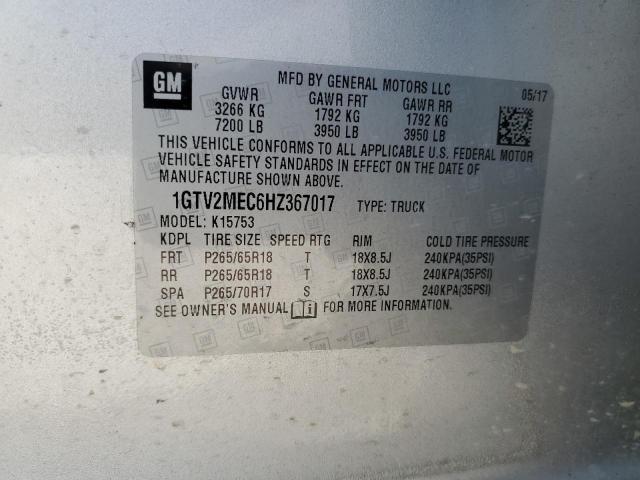 1GTV2MEC6HZ367017 GMC Sierra K1500 Sle