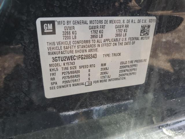 3GTU2WEC1FG288343 GMC Sierra K1500 Denali