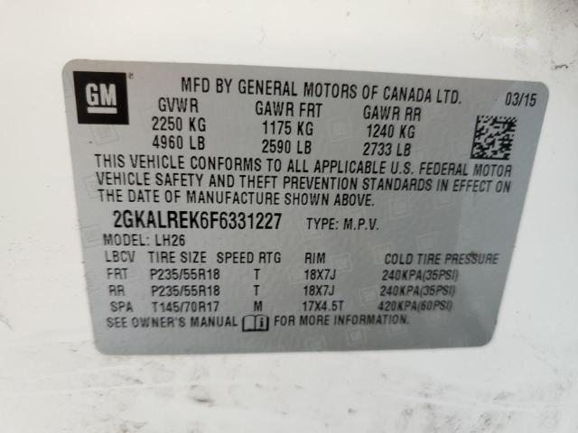 2GKALREK6F6331227 GMC Terrain Sle