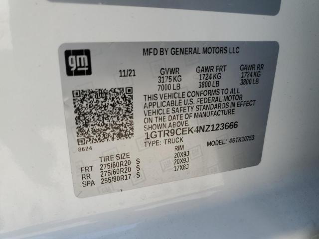1GTR9CEK4NZ123666 GMC Sierra Limited K1500 Elevation