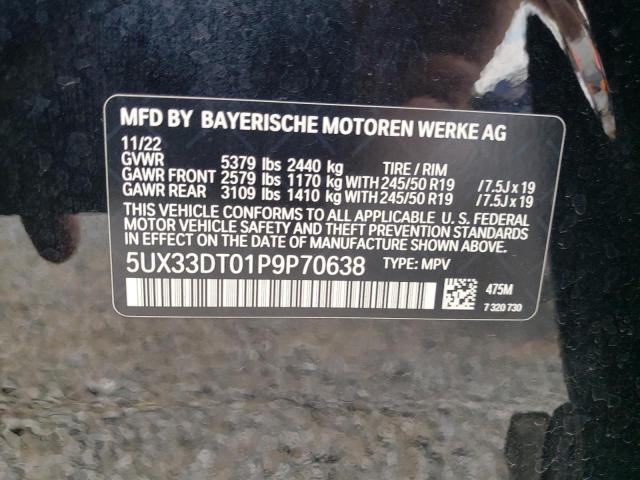 5UX33DT01P9P70638 BMW X4 Xdrive30i