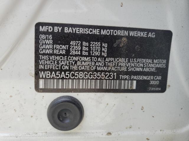 WBA5A5C58GG355231 BMW 528 I