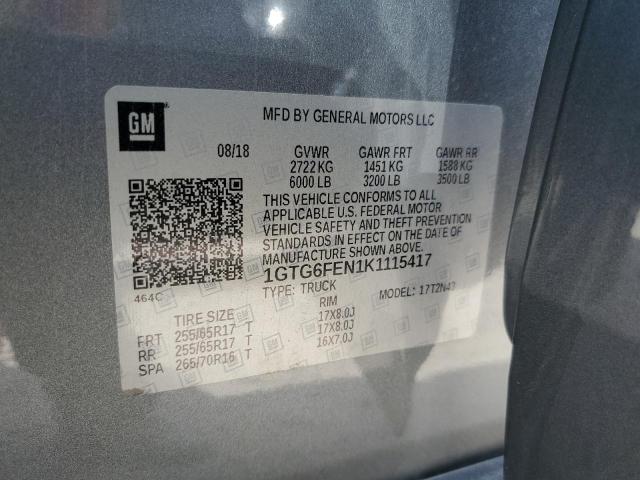 1GTG6FEN1K1115417 GMC Canyon All Terrain