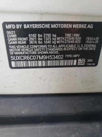 5UXCR6C07M9H53402 BMW X5 Xdrive40i