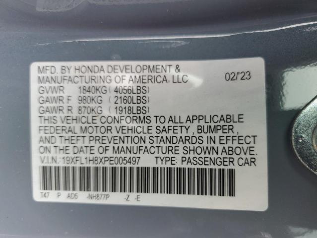 19XFL1H8XPE005497 Honda Civic Sport Touring