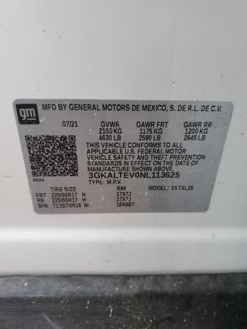 3GKALTEV0NL113625 GMC Terrain Sle