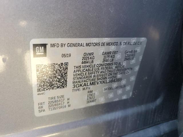 3GKALMEVXKL384385 GMC Terrain Sle