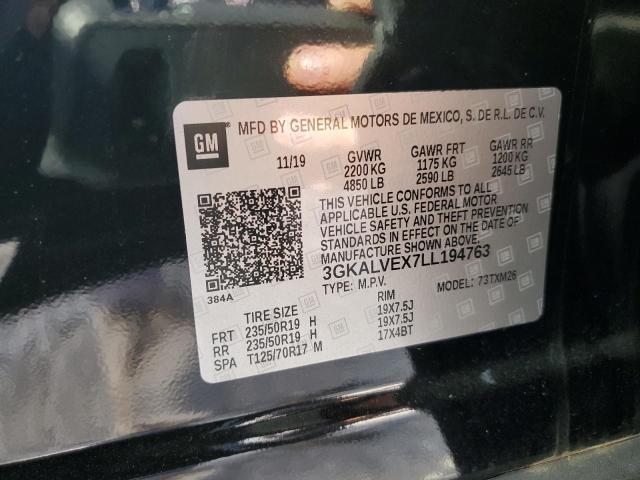3GKALVEX7LL194763 GMC Terrain Slt